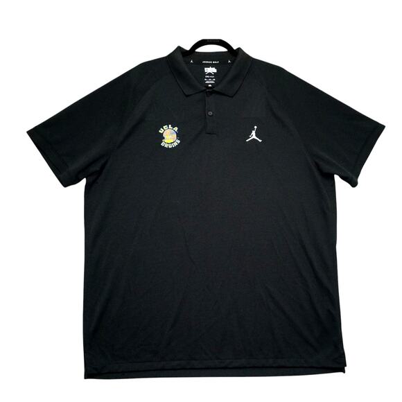 Jordan Other - Nike Jordan Golf UCLA Bruins Polo Shirt XXL Black Dri-Fit Juan Castillo Logo